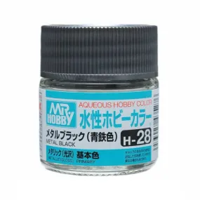 Aqueous - H28 Metallic Gloss Metal Black (Primary)