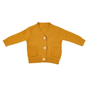 Carson Knit Cardigan - Mustard
