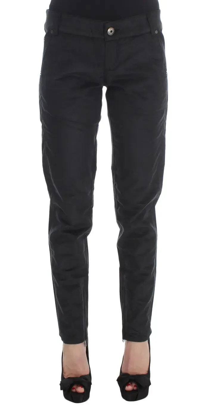 Chic Black Regular Fit Trousers