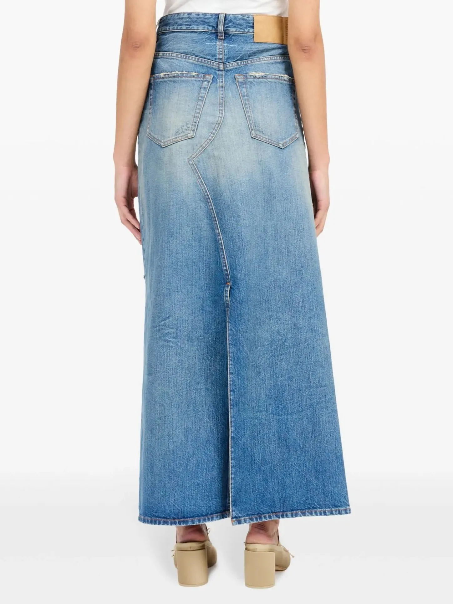 Denim Long Skirt