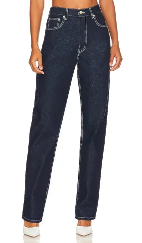 EB Denim High Rise Straight in Blue