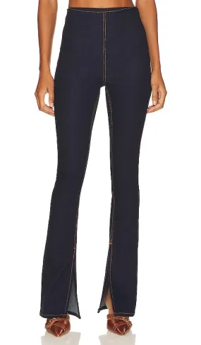 EB Denim Split Hem Jegging in Denim-Dark