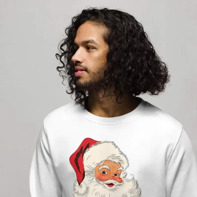 Get Your Ho Ho Ho on with This Retro Santa Holiday Sweatshirt