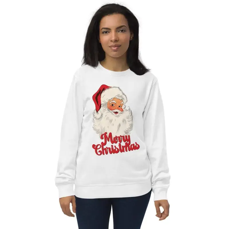 Get Your Ho Ho Ho on with This Retro Santa Holiday Sweatshirt