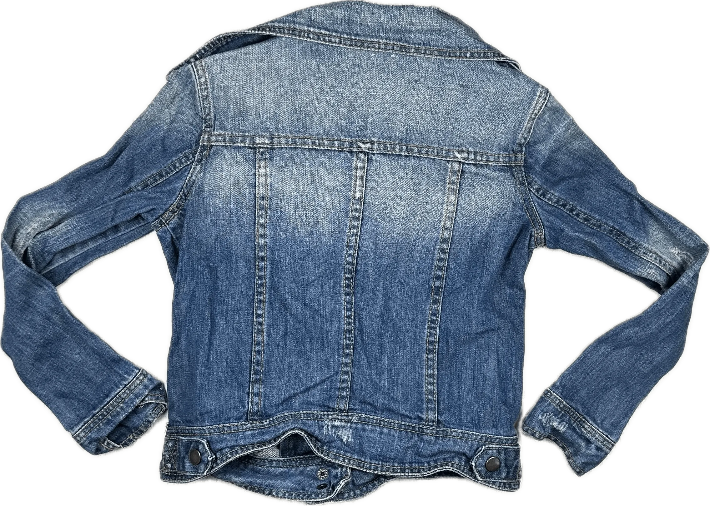 Gum Denim Studded Biker Jacket - Size 10Y