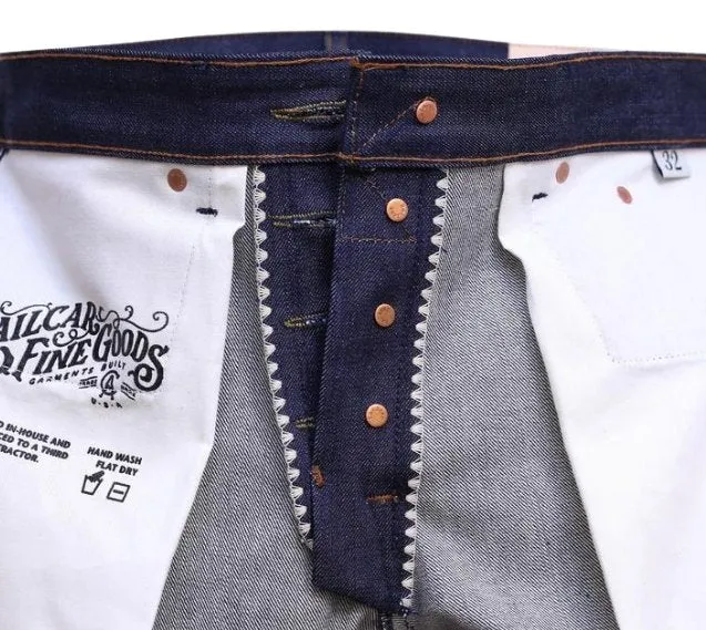 Railcar Fine Goods - Spikes x001 13.5 Oz Indigo Denim