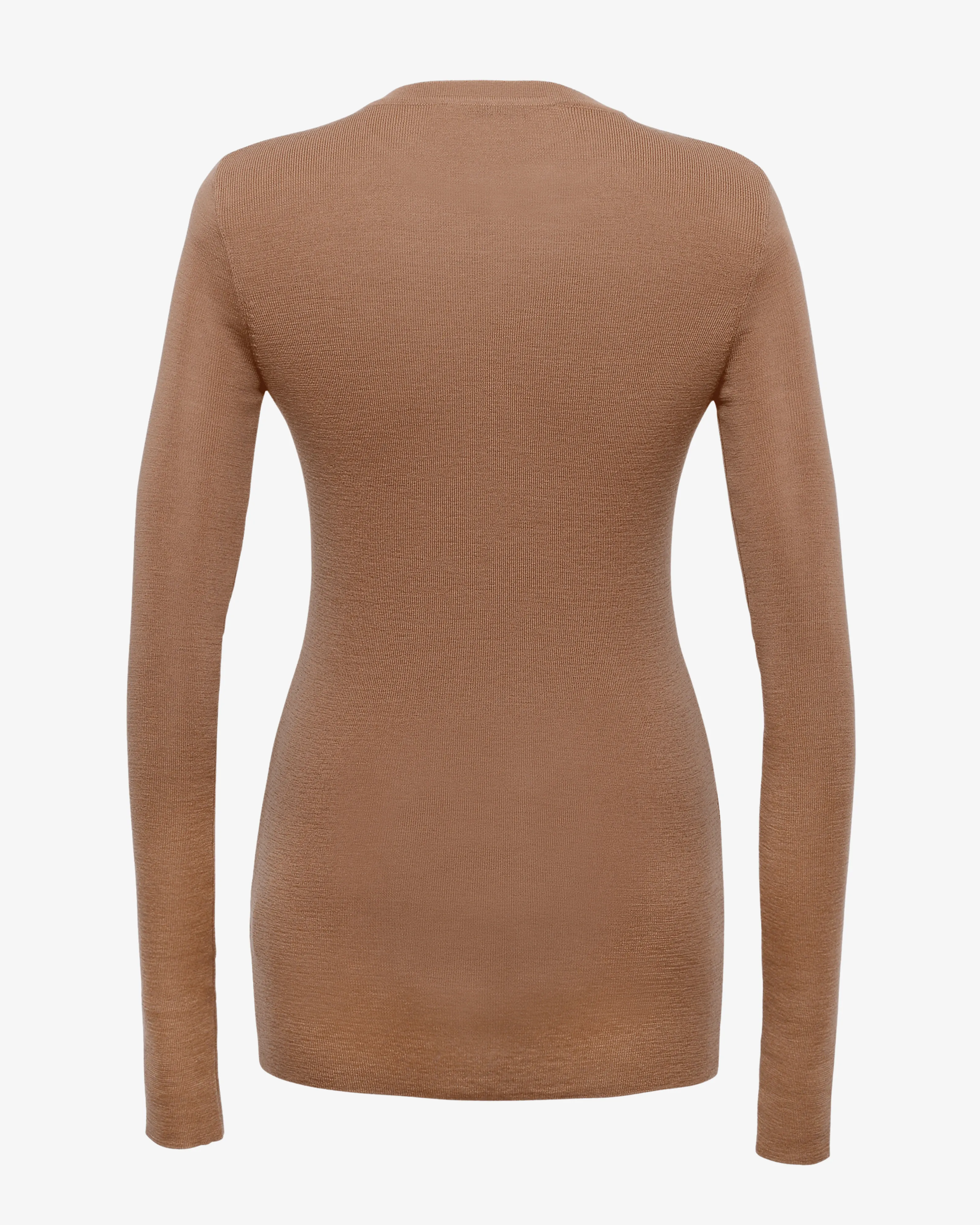 The Merino Thumbhole Crewneck - Spice