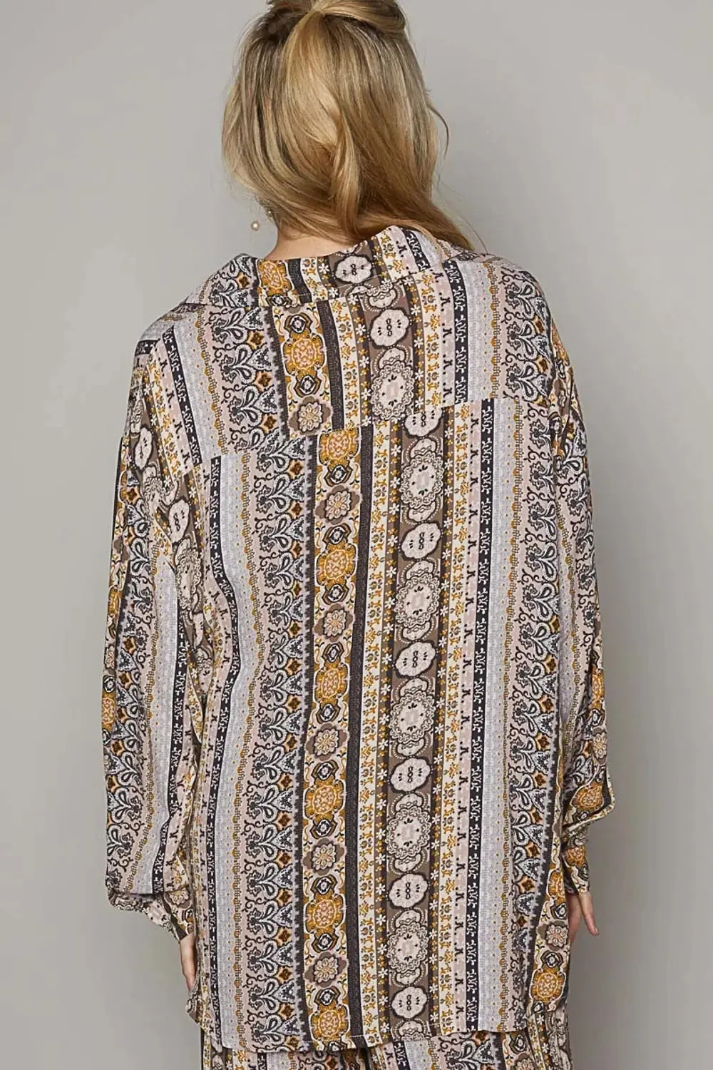 Women's Button Down Printed Shirt