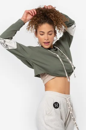 WOMEN'S OLIVE HOODIE