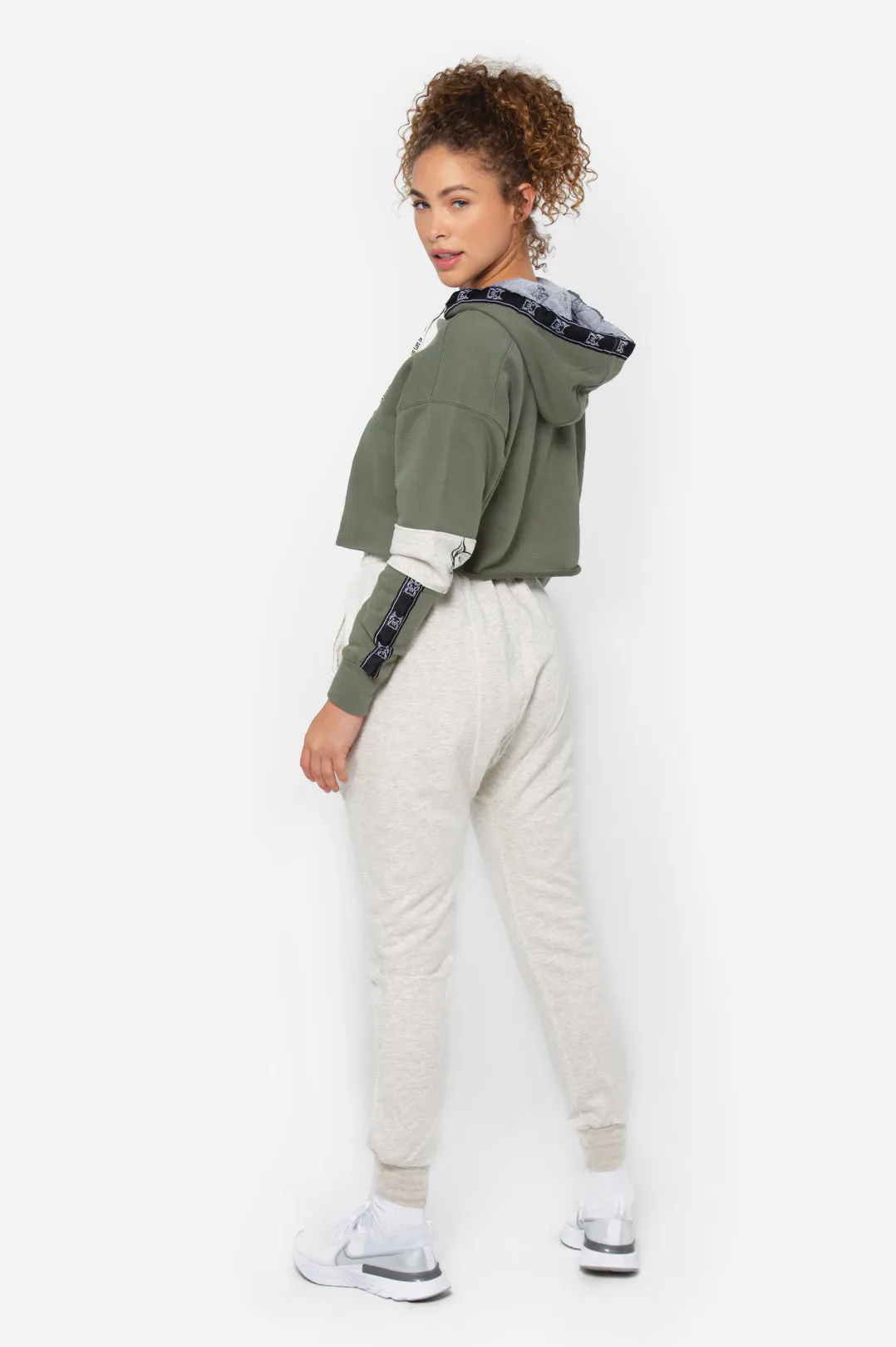 WOMEN'S OLIVE HOODIE