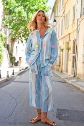 ZOË EMBROIDERED COTTON CO-ORD
